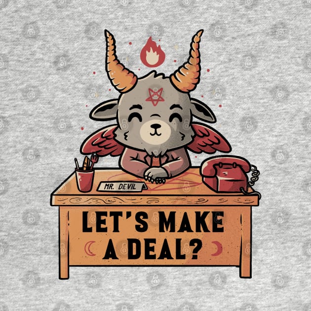 Let’s Make a Deal Funny Cute Evil Baphomet - Light by eduely